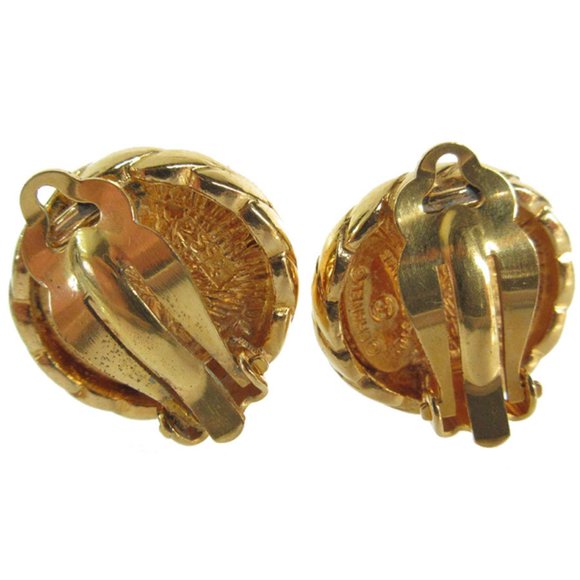 CHANEL Brown Logo Earrings - Picture 2 of 5